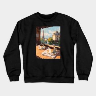 Coffee for two in Paris Crewneck Sweatshirt